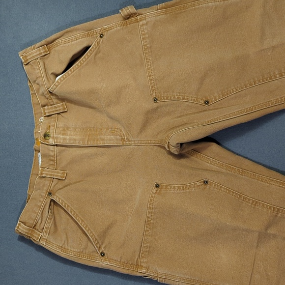 Carhartt Pants Men's 35x30 Brown Double Knee Relaxed Fit Duck Canvas 10098-211 - Picture 4 of 12